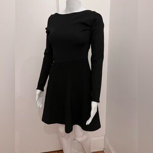 Black Long Sleeve Short Dress